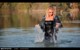 wet girl wet hair get wet denim jacket tight jeans swimsuit swim fully clothed fully soaked lake