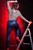 wet girl wet hair get wet striped sweater high-waisted jeans high heels fully soaked hose