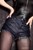 wet girl wet hair get wet top denim jacket short shorts tights high heels fully soaked shower