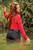 wet girl wet hair get wet blouse denim shorts stockings high heels boots swim fully clothed lake