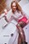 wet girl wet hair get wet blouse skirt stockings high heels fully soaked jacuzzi bath