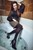 wet girl wet hair get wet blouse skirt stockings high heels shoes fully soaked bath