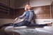 wet girl fully clothed wet get wet soaking wet vest denim shirt jeans high heels jacuzzi