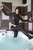 wetfoto wetlook girl wet black leggings jacket