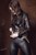 wetfoto wetlook girl wet black leggings jacket