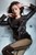 wet girl fully clothed wet get wet soaking wet leather dress jacket tights high heels jacuzzi