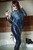 wet girl fully clothed get wet soaking wet denim shirt leather jacket jeans boots jacuzzi