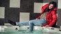 wet girl fully clothed get wet soaking wet blouse anorak tight jeans tights jacuzzi