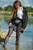 wetfoto wet fully clothed girl in the lake