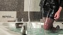 wet girl brunette wet hair get wet swimming fully clothed business suit shirt stockings heels jacuzzi bath