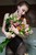 wetlook girl with flowers get wet water clothed bodysuit tights bathroom wetfoto