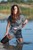 wet girl get wet water t-shirt denim shorts stockings sneakers wet hair soaked