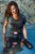 wet girl get wet water t-shirt denim shorts stockings sneakers wet hair soaked