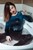 wet girl get wet photo soaking fully clothed bathroom sweater leggings tights shoes