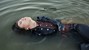 wet girl get wet photo soaked swim clothes skinny jeans jacket blouse high heel shoes lake