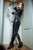 wet girl get wet photo water swimming pool clothes leather jacket shoes wet hair soaked shower