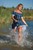 wetlook girl in wet dress