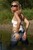 wet girl wet hair get wet swim fully clothed sexy top tight jeans high heels fully soaked lake mud
