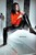 wetlook girl get wet fully clothed bathroom takes shower shiny faux leather pants