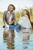 wet girl fully clothed blouse jacket jeans tights water lake