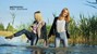 wet girl fully clothed blouse jacket jeans tights water lake