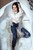 wetfoto wetlook girl get wet fully clothed water bathroom jeans shoes