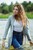 wet girl get wet blouse jeans socks jacket fully clothed wet hair swimming lake water