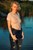 wetfoto wetlook blonde girl get wet fully clothed water jeans jumpsuit