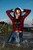 wet girl get wet jeans t-shirt tights shirt sneakers fully soaked water bath swim
