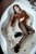 wetfoto wetlook young lady get wet in bath fully clothed