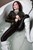 wetfoto wetlook girl wet winter clothing shiny disco pants boots