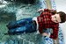wetfoto wetlook underwater diving fully clothed girl skinny jeans