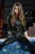 wetfoto wetlook girl in wet leather jacket tight denim swims pool