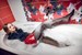 wetfoto wetlook girl red leather skirt gets completely wet