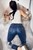 wetfoto wetlook girl soaking wet jeans jacket and sneakers