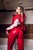 wetfoto wetlook girl red clothes get completely wet bath