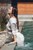 wetfoto fully clothed wetlook girl white jeans completely wet pool