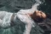 wetfoto fully clothed wetlook girl white jeans completely wet pool