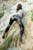 wetfoto wetlook active young girl swims fully dressed skinny jeans