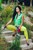 wetfoto wetlook sexy brunette bright clothes gets soaking wet lake