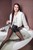 wetfoto wetlook wet girl leather shorts black tights