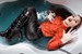 wetfoto winter wetlook wet girl warm clothes boots