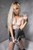 wetfoto hot woman get soaking wet white bodysuit tights