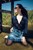 wetlook sexy woman get wet hair clothes shirt no bra