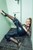 hot blonde swims pool takes shower in skinny jeans wetfoto