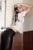 wet girl get wet wet hair fully clothed jacket leggings blouse patent leather boots heels bath shower