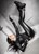 fully clothed girl gets completely wet bath shiny leggings
