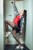 wetfoto girl swimming pool wet cloak red bodysuit pantyhose
