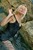 wet girl get wet wet hair fully clothed dress stockings high heels shoes sea