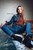 woman jeans wetlook jacket swimming pool wetfoto
